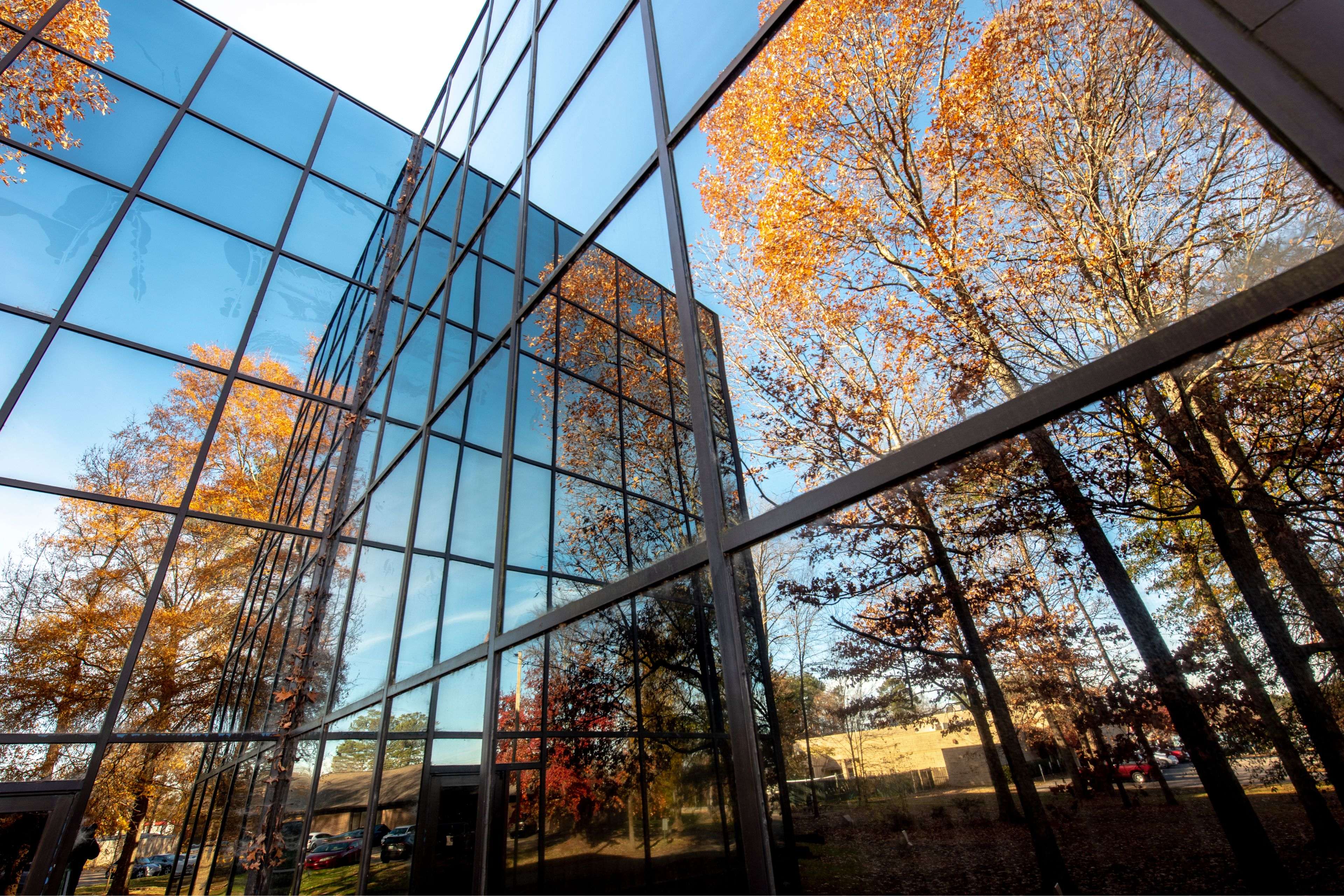 Office building on a sunny day