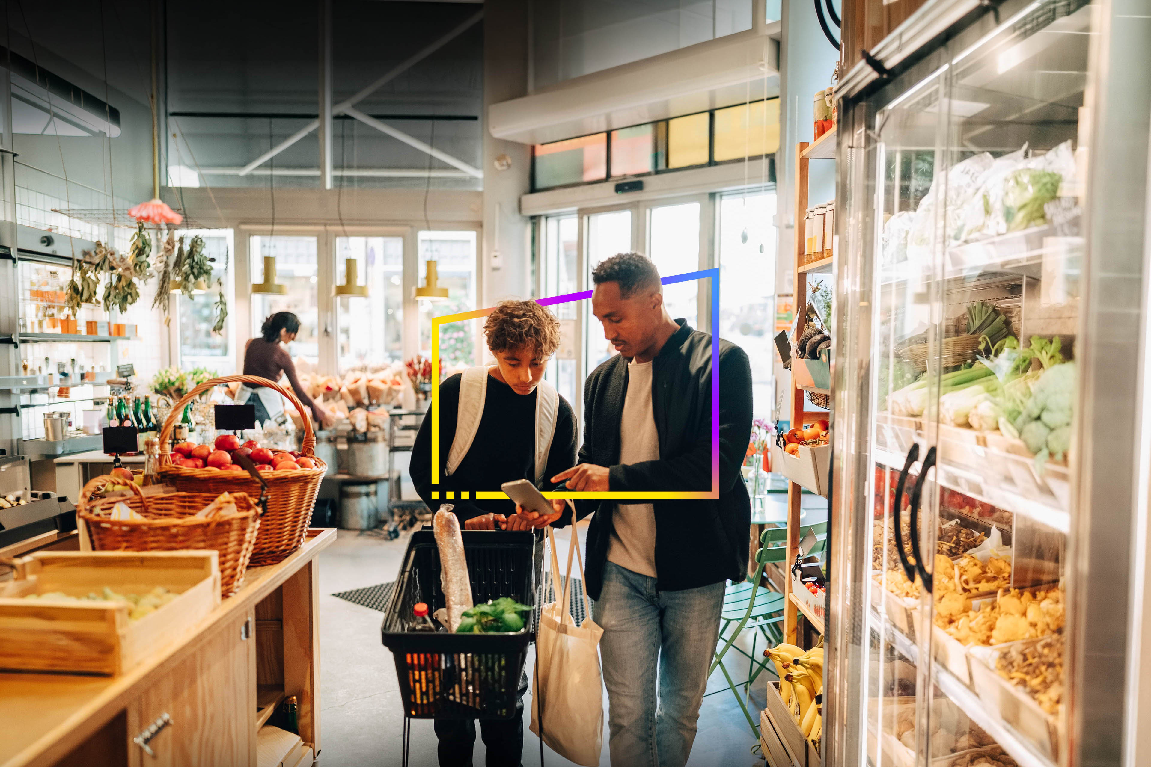 ey-father-and-son-checking-a-shopping-list-on-a-smartphone-while-grocery-shopping
