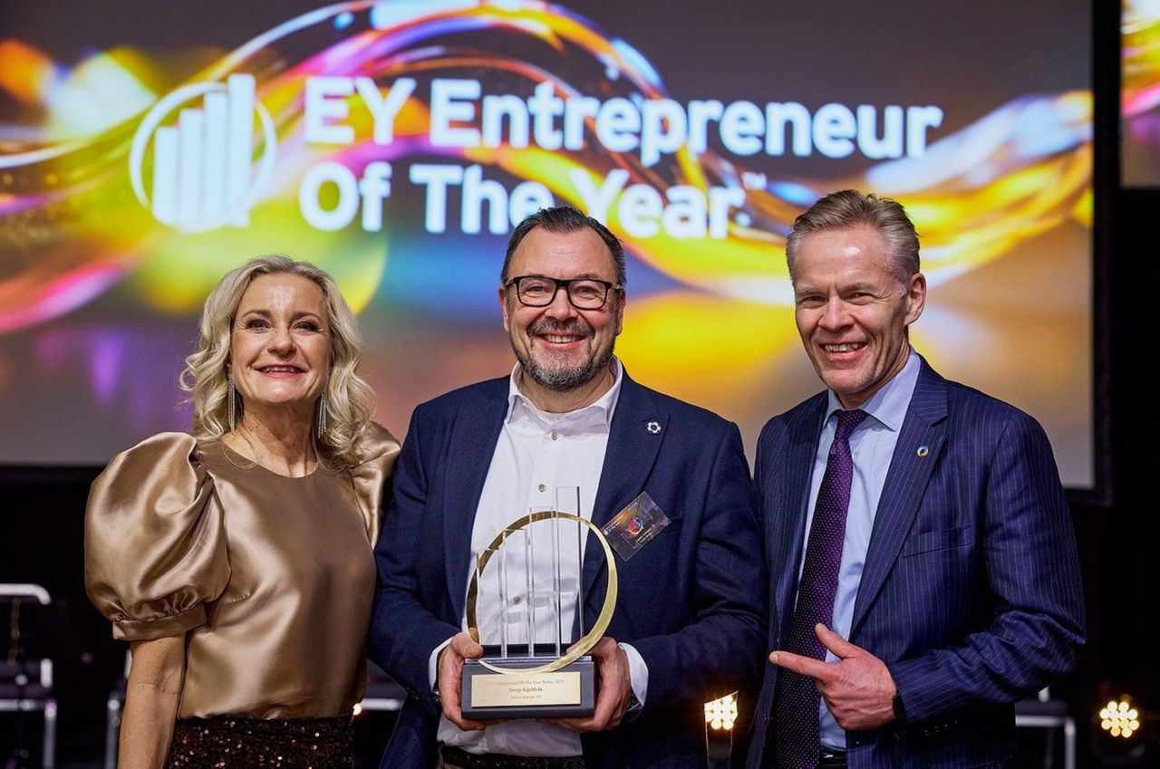 Vinner av EOY, Børge Gjeldvik.