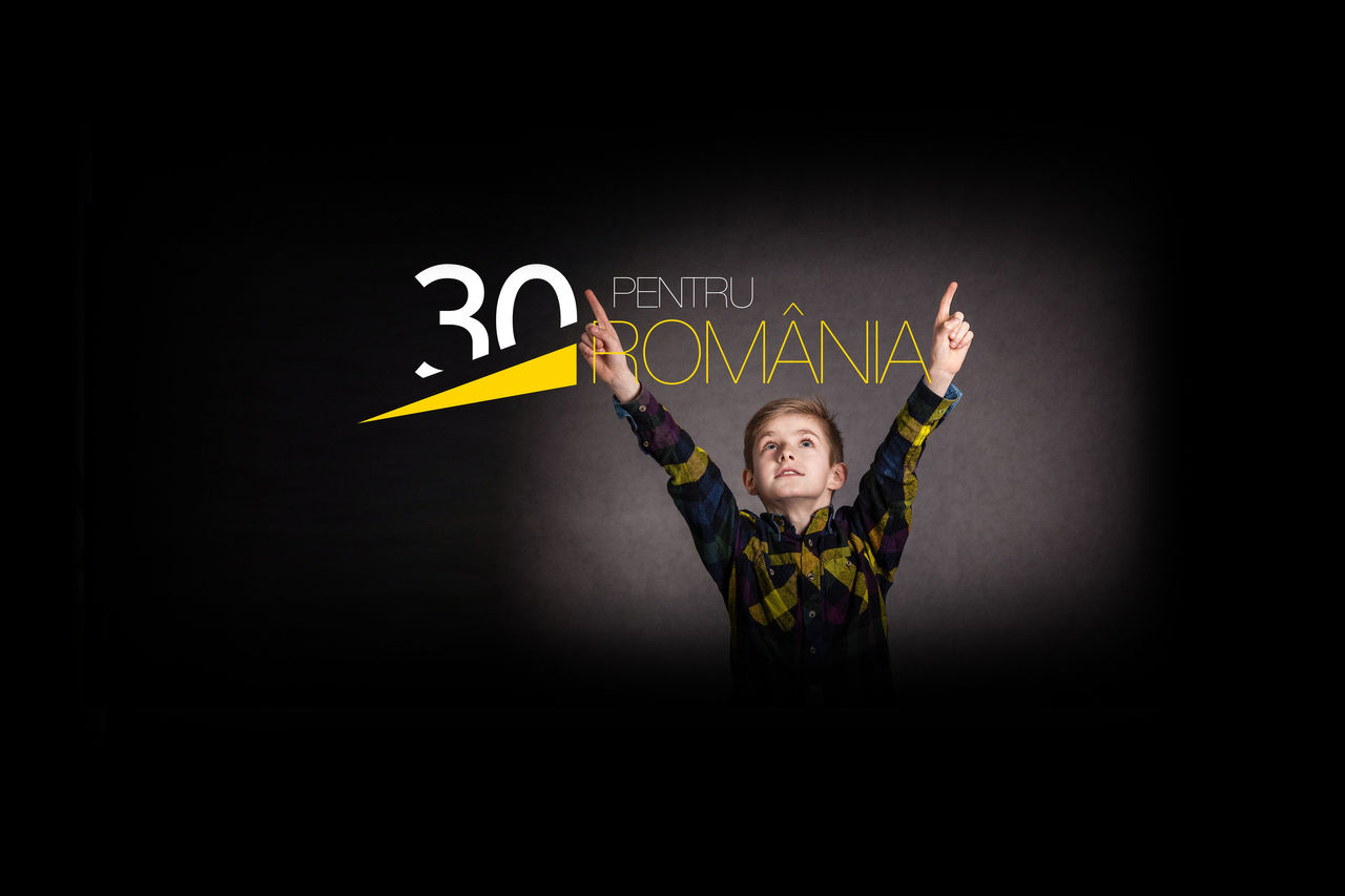 Person raise hands in anniversary event